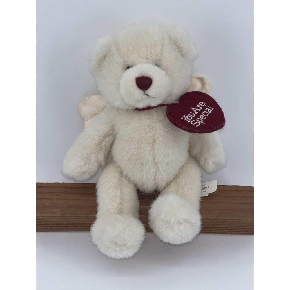 Vintage Ganz Angel Bear PB104 2001 White You Are Special Plush Tagged Small 8"